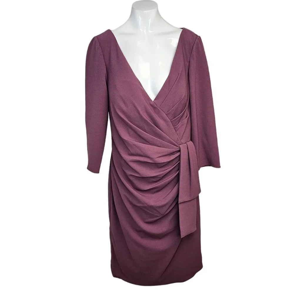 Oleg Cassini Womens Formal Wear Dress Drape Size 12